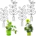 4 Pcs Small Metal Trellis for Potted Plants,Indoor Plants Trellis for Climbing,Leaf Shapes Mini Plant Trellis Support Stake House Plant Trellis for Garden Potted, Hoya, Pothos, Flower, Monstera(Black)