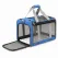 i.Pet Pet Carrier Bag Foldable Dog Cat Durable Crate Travel Cage Portable Car Kennel Blue