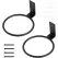 2 Pack Flower Pot Holder Plant Holder Ring Wall Flower Pot Holder Ring for Wall Mount, Metal Planter Hooks for Plant Pots Indoor Outdoor, Black (4.3 Inch)
