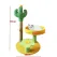 Yellow Cactus Pineapple Cat Tree with Scratching Post & Cozy Perch - Multi-Level Cat Tower with Flower Platform and Hanging Ball for Indoor Cats
