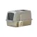 Durable Stainless Steel Cat Litter Box Pan Pet Toilet Odor Control Tray Large - Grey