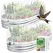 190*100*45cm(L*W*H) 2 Pack Garden Netting for Raised Beds, Ultra Fine Mesh Bird Netting Raised Garden Bed Cover, Plant Covers Pest Barrier Screen with Drawstring for Vegetables Fruits Flowers Protection - White
