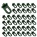 Greenhouse Clamps Set of 100 with extra strong grip and eyelets - The best trellis and plant holder for your greenhouse(Dark green)
