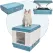 YES4PETS XL Portable Cat Toilet Litter Box Tray Foldable House with Handle and Scoop Blue