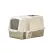 Durable Stainless Steel Cat Litter Box Pan Pet Toilet Odor Control Tray Large - White