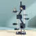 i.Pet Cat Tree 244cm Tower Scratching Post Scratcher Trees Condo House Grey