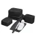 6-Piece Black Memory Fabric Travel Compression Packing Cubes Set - Waterproof, Anti-Wrinkle Luggage Organizer & Space Saver