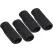 4 Pcs Neoprene Luggage Handle Wrap for Suitcase Luggage Tags Identifiers Bulk Luggage Handle Wrap Luggage Tag Wraps Travel Accessories (Black)