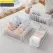 White Drawer Underwear Organiser Set - 3 Piece Mesh Storage Boxes for Bras Underwear Socks