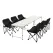 Weisshorn 7pc Camping Table Chair Set Outdoor Folding Aluminium Portable Picnic