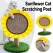 Sunflower Shaped Cat Scratcher Cat Tree Non-Shedding Durable Cardboard Material