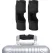 Luggage Handle Wrap, 2 Pcs Hollow Neoprene Handbag Grip Cover Protector Luggage Identifiers Suitcase Handle Wraps for Luggage Suitcase Travel Bags, Black