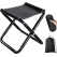Camping Chair - Beach Chair - Fishing Chair - Folding Chair - Travel Stool - Mini Pocket Stool - Camping Chair - Garden Chair - Foldable Picnic Chair - Portable - Fits in Pocket - Up to 100kg - Foldable - Lightweight - Includes Carrying Bag - Black