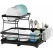CARLA HOME 2-Tier Dish Drying Rack for Kitchen Counter with Drainboard, Utensil Holder, Cup Rack & Cutlery Organizer