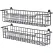 Spice Rack Organizer Wall Mount, Spice Organization Storage Shelf for Cabinet Door, 2 Packs Wall Spice Rack Saving Space for Kitchen, Black