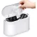 Trash Can - Small Trash Can with Sensor - Sturdy - Countertop Waste Bin - Mini Trash Can - Desktop - Tabletop Waste Bin - Plastic Trash Can - Bathroom Waste Bin - Recycling Waste Bin - Car Trash Can - White - Office Waste Bins - Home / Office