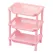 3 Layers Bathroom Standing Shelf Bathroom Stand PP Land Installation Bathroom Rack Storage Shelves for Bathroom KitchenPink Tetragonum