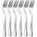 Cutlery Forks - 6 pieces - Stainless steel cutlery forks - Cutlery set - Suitable for Western dishes, desserts and coffee.