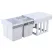 Cefito Pull Out Bin Kitchen Triple Slide Garbage Rubbish Bins Basket White 31L