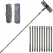 2-in-1 Window Squeegee with Telescopic Handle, 4.5m, Gray - Effective Cleaning for High Windows, Cars, Showers, Indoors & Outdoors
