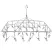 Clothes Drying Rack with 28 Clips Stainless Steel Laundry Drying Hanger for Socks Towels Bras Underwear