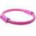 Multicolor Yoga Circle Crescent Handle Pilates Ring for Body Toning Exercise - Pink