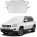 Car Windshield Snow Cover, 61.4'' × 53.1'' 4-Layer Windshield Snow Cover for Snow, Ice, Frost for Any Weather, Auto Windscreen Cover with Magnetic Edges for Winter