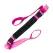 Yoga Strap Yoga Stretching Strap Premium Fitness Portable Exercise Dance - Rose Red