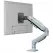 Single Monitor Arm for 17-30 Inch Screens,Height Adjustable Desk Mount Sliver Aluminium Monitor Stand, VESA 75/100mm with C-Clamp/Grommet Base&Gas Spring,Ergonomic Stand for Work/Gaming