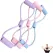 Resistance Bands with Handles, Arm Figure 8 Resistance Band, Pull Rope for Full,Body Workouts, Stretching Expand Bands for Back and Shoulder, Chest Expander, Fitness Elastic Bands for Women Men