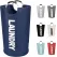 Collapsible laundry basket, Large laundry basket 90 L, Standalone laundry basket with high base, Durable and easy to clean, navy blue