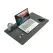 CARLA HOME Felt Desk Mat, Large Mouse Pad 80x40cm, Grey Cotton Linen Fabric