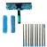 2-in-1 Window Squeegee with Telescopic Handle, 4.5m, Blue - Effective Cleaning for High Windows Cars Showers Indoors Outdoors