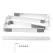 Desktop Laptop Stand Ergonomic Aluminum Alloy Laptop PC Computer Riser Cooling Shelf for Home Office Silver