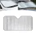Car Windshield Sun Shade, 55.1 x 27.5 Front Windshield Sunscreen Heat Shield, Universal Car Front Window Sun Protector Cover, Car Windshield Cooling Cover for Truck SUV Car (Silver)