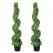 Artificial Topiaries Boxwood Trees, 10cm Tall (2 Pieces) Faux Topiary Plant Outdoor, All-year Green Feaux Plant w/ Replaceable Leaves for Decorative Indoor/Outdoor/Garden