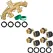 Brass Garden Hose Splitter (4 Way) + Garden Hose Quick Connector
