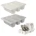 2pcs Storage Shoe Tray, Plastic Shoes Rack, Space-saving Shoe Organizer, No Assembly Required, Multifunctional