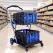 Artiss Shopping Trolley with Wheels 2 Layer w/2 Crates Foldable Trolley Blue