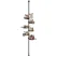 Artiss Tension Pole Shower Caddy Steel Corner Bathroom Shelf Black