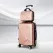 Wanderlite 2Set 20 Inch Luggage Case with 12 Inch Handheld Luggage Box Hard Shell Travel Suitcase TSA Lock  Rose Gold