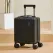 Black 16 Inch Lightweight Carry-on Luggage for heights under 1.6m - Underseat & Overhead Cabin Hardside Suitcase