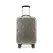 Grey 20 Inch Foldable Carry-on Suitcase with 360 Spinner Wheels and Combination Lock, Lightweight Space Saving Hard Shell Luggage for Australian Travel