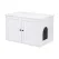 i.Pet 80x53cm Cat Litter Box Enclosure Hidden Litter Tray Cabinet Furniture White