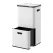 Cefito 63L Rubbish Bin 3 Compartment Carbon Steel Split Door Trash Can White
