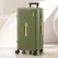 Wanderlite 28" Modern Vertical Trunk Luggage Suitcase Travel 5 Wheels Type-C TSA Olive Green