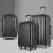 Wanderlite 3 Set Luggage 20-24-28 Inch with TSA Lock Spinner Hard Shell Travel Suitcase Luggage Organiser Case Black