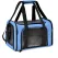 XL Blue Portable Foldable Pet Carrier Bag - Large Capacity Travel Carrier for 2 Small Pets, Comfortable and Stylish Cat Backpack, Foldable & Easy to Carry
