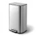 Cefito Kitchen Trash Can 40L Pedal Bins Rubbish Bin Steel with Soft Close Lid, Removable Inner Bucket, Rectangular Garbage Can Recycling Bin, Silver