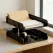 2 Tier Desktop File Organizer, Black Stackable Letter Tray and Office Supplies Holder for Home Office